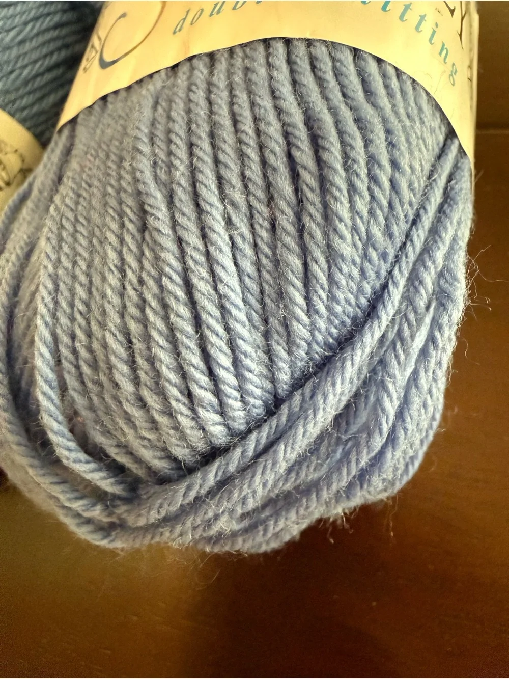 Snuggly Double Knitting Yarn - Light Blue 4 skeins